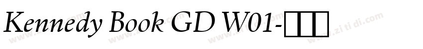 Kennedy Book GD W01字体转换